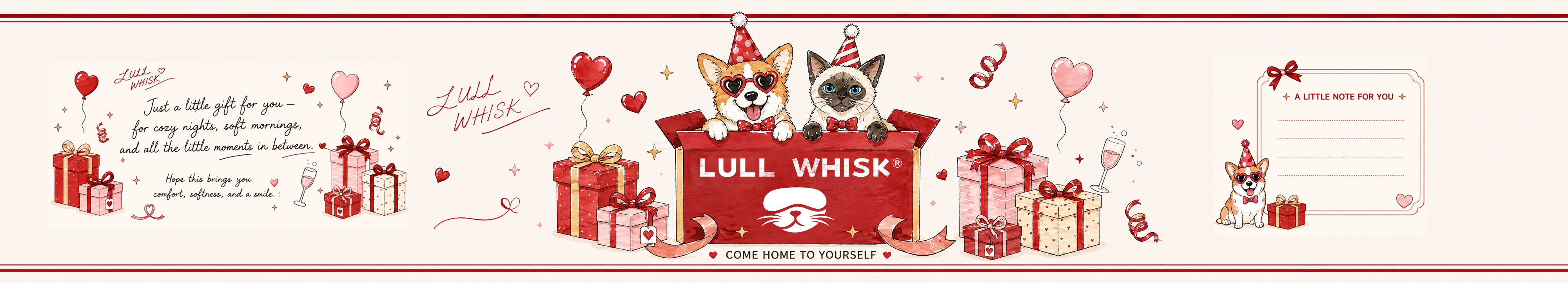 LULL WHISK 猫狗派对包装腰封设计